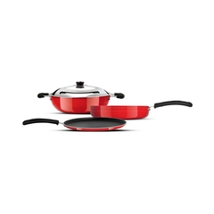 3-PCS Gift Set Dosa Tawa 280 MM Fry Pan 240 MM Deep Kadal 2 LTRS-B