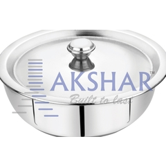 SS Serving Bowl with SS Lid-B